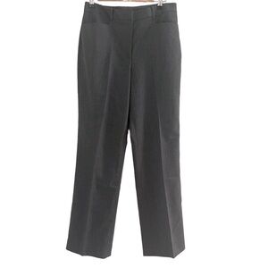 LANDS' END WOMEN'S 8 WASHABLE WOOL Blend Grey Stripes Pink Dots Trouser Pants